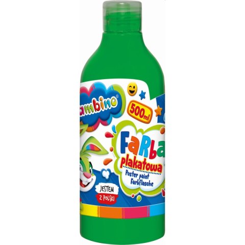 Bambino Farby plakatowe Bambino Bambino w butelce 500 ml kolor: zielona 500ml 1 kolor. (zielona)