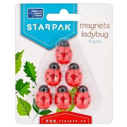 Starpak Magnes Starpak biedronki czerwony [mm:] 15x25 (438886) 6 sztuk