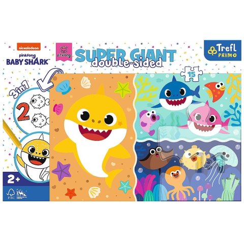 Trefl Puzzle Trefl Baby Shark Gigant Mały rekin 15 el. (42004)