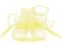 Partydeco Organza Partydeco Woreczki z organzy, j. żółty, 26cm (1 op. / 20 szt.) (WRG6-084J)