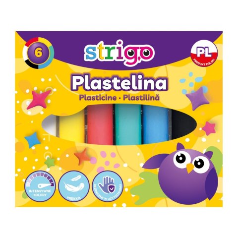 Strigo Plastelina Strigo 6 kol. 6 kol 5902315579668 mix 20g (SSC331)