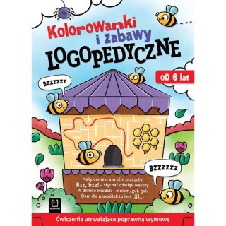 Aksjomat Książeczka edukacyjna Aksjomat Kolorowanki i zabawy logopedyczne. Ćwiczenia utrwalające poprawną wymowę. Od 6 lat