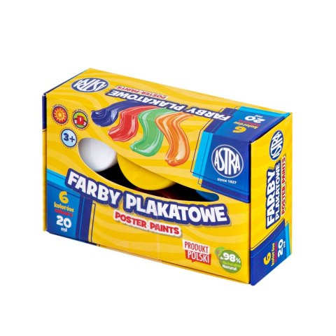 Astra Farby plakatowe Astra kolor: mix 20ml 6 kolor. (301123040)