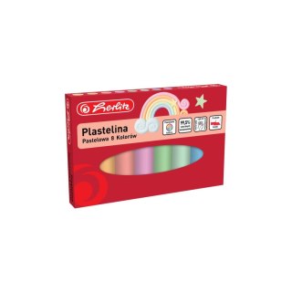 Herlitz Plastelina Herlitz 8 kol. pastelowa 9588880 mix (300023218)