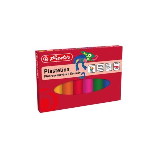 Herlitz Plastelina Herlitz 8 kol. fluorescencyjna 9588997 mix (300023220)