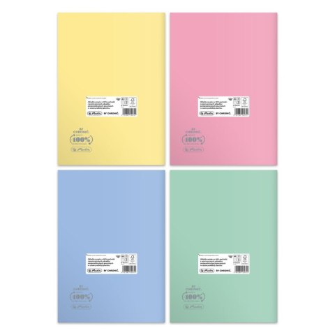 Herlitz Zeszyt Herlitz Pastel Colors Eco PP 9552753 A4 60k. 70g krata (400198131)