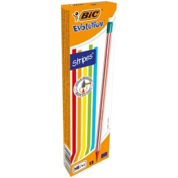 Bic Ołówek Bic Evolutiom Stripes HB (8960342)