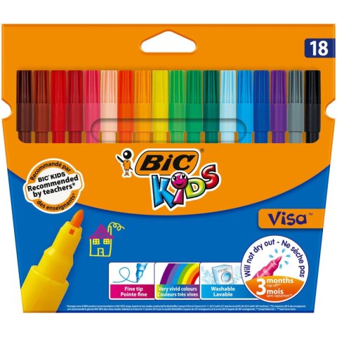 Bic Kids Flamaster Bic Kids Visa 18 3270220002765 18 kol. (8886811)