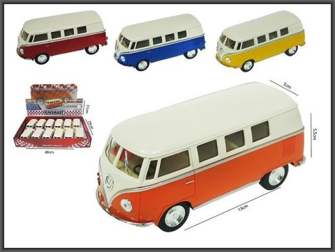 Hipo Samochód Hipo VW Classical Bus z białym dachem 13cm (HXKT176)