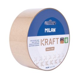 Milan Taśma pakowa Milan papierowa Kraft 50x50 [mm x m] brązowa (34661)