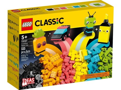 Lego Klocki konstrukcyjne Lego Classic kreatywna zabawa neonowymi kolorami (11027)