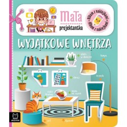 Aksjomat Książeczka edukacyjna Aksjomat Album z naklejkami. Mała projektantka. Wyjątkowe wnętrza