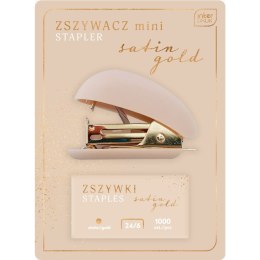 Yn-teen Zszywacz Yn-teen Satin Gold MINI + zszywki mix 15k (5902277318947)