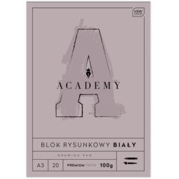 Blok rysunkowy ACADEMY A3 /20 100g A3 biały 100g 20k (5902277331717)