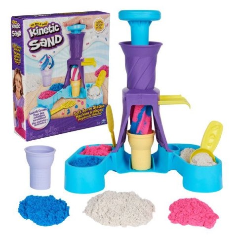 Spin Master Piasek kinetyczny Spin Master Kinetic Sand Wytwórnia lodów (6068385)