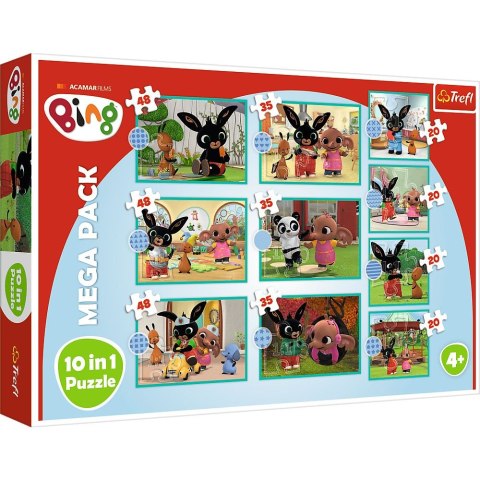 Trefl Puzzle Trefl Acamar Films Bing Co robi Bing? 10w1 el. (90393)