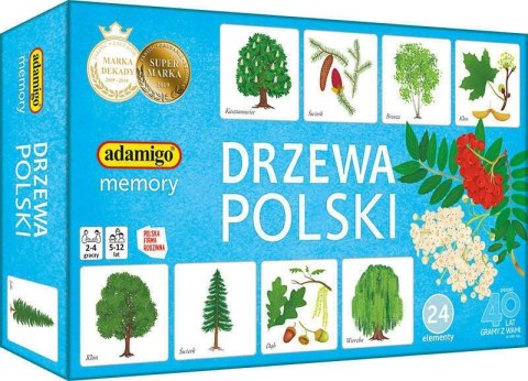 Adamigo Gra pamięciowa Adamigo DRZEWA POLSKIE