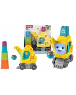 Fisher Price Zabawka edukacyjna Fisher Price Wesoły dźwig Układaj i licz + 4 klocki (HWY64)