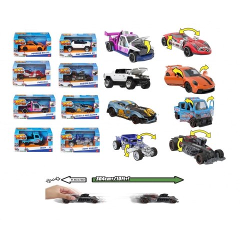 Hot Wheels Samochód Hot Wheels z napędem pull back mix wzorów (HPT04)