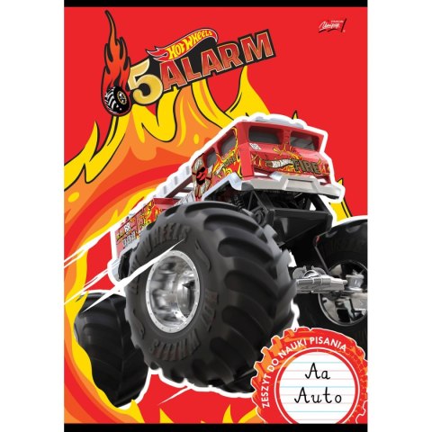 Unipap Zeszyt Unipap Mattel Hot Wheels do nauki pisania A4 32k. 70g podwójna linia kolor