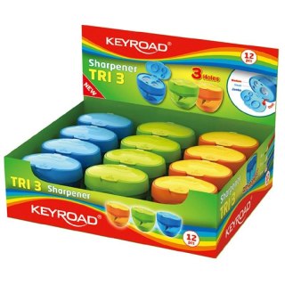 Keyroad Temperówka Keyroad Tris mix plastik (KR971431)