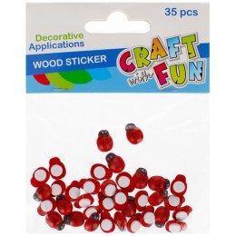 Craft Fun Ozdoba drewniana Craft Fun Biedronki (501440)