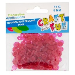 Craft with Fun Cekiny Craft with Fun różowe 14g (439330)