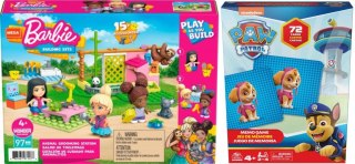 Mattel Pakiet PROMOCJA Mattel Mbl Klocki Barbie Salon + Psi Patrol gra Memo (477738+620742)