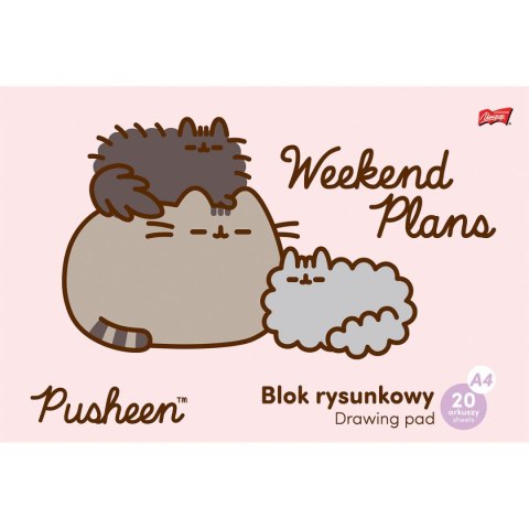 Unipap Blok rysunkowy Unipap Pusheen A4 biały 20k