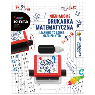 Kidea Zestaw pieczątek Kidea Niewiadome DRUKARKA MATEMATYCZNA (NNDMKA)