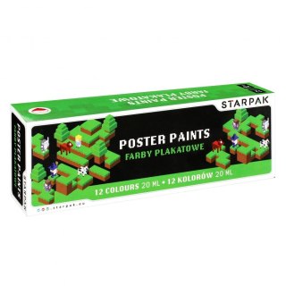 Starpak Farby plakatowe Starpak Pixel kolor: mix 20ml 12 kolor. (521495)