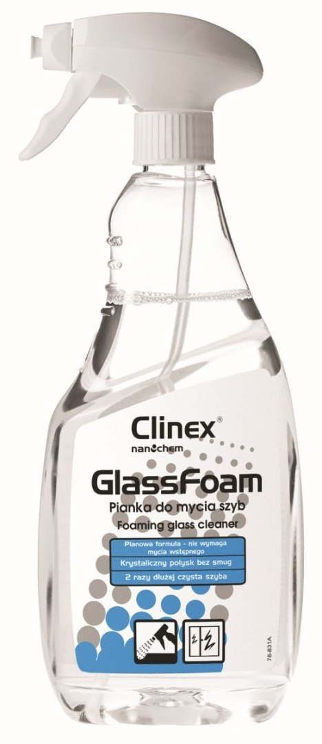 Clinex Pianka Clinex Glass Foam do mycia szyb 650 ml (77688)