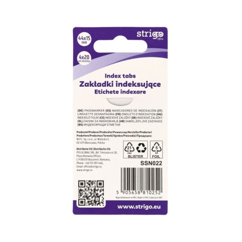 Strigo Zakładki indeksujące Strigo kotki 44x15mm 5905658810252 (SSN022)