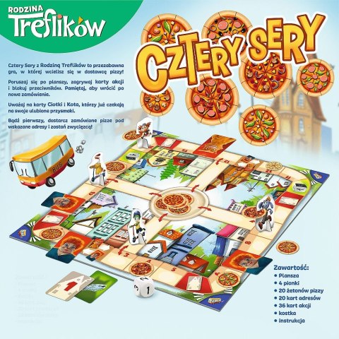 Trefl Gra planszowa Trefl Rodzina Treflików Cztery Sery Cztery Sery (02282)