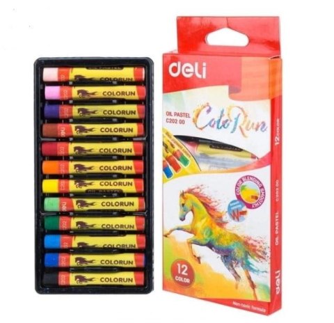 Deli Pastele olejne Deli COLORUN 12 kol 12 kol. (EC20200)