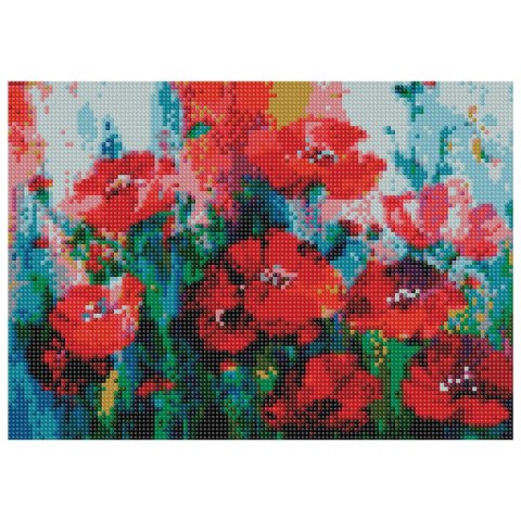 Flamingo Zestaw kreatywny Flamingo Diamentowa mozaika 30x40cm Maki (TBS01884-2) Flamingo Zestaw kreatywny Flamingo Diamentowa mozaika 30x40cm Maki (TBS01884-2)