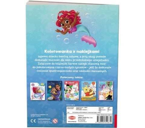 Ameet Książka dla dzieci Ameet Disney. Ariel Kolorowanka z Naklejkami (NA-9133)