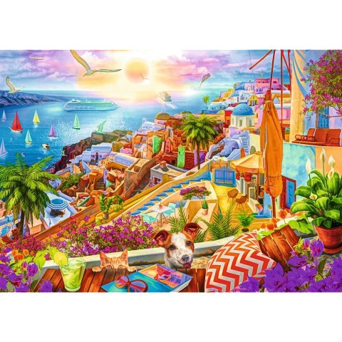 Trefl Puzzle Trefl Premium Plus Z wizytą na Santorini 1000 el. (10842)