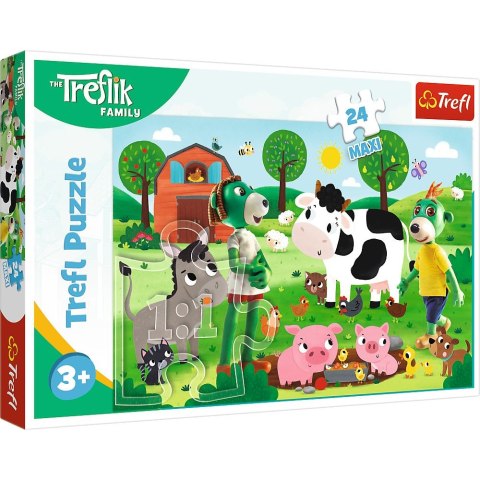 Trefl Puzzle Trefl Rodzina Treflików Zimowy czas z Treflikami 24 el. (14360)