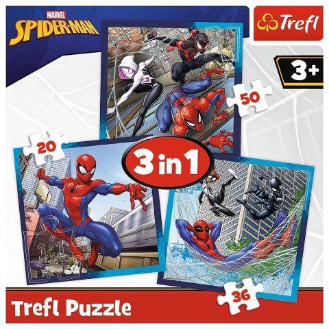 Trefl Puzzle Trefl Spiderman Pajęczy przyjaciele 4w1 el. (34874)