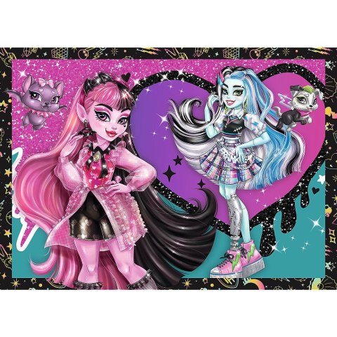 Trefl Puzzle Trefl Planeta Milo Elekryzujący dzień Monster High 4w1 el. (34655)