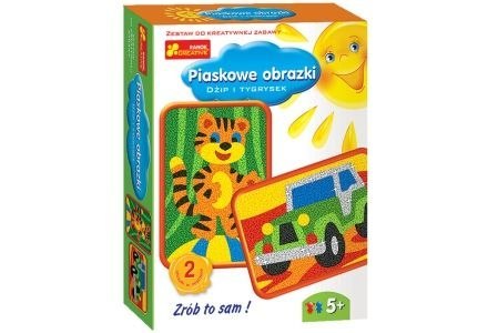 Ranok Creative Zestaw kreatywny do składania Ranok Creative PIASKOWE OBRAZKI DŻIP I TYGRYSEK (03590)