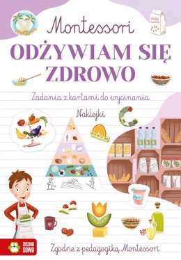 Zielona Sowa Książeczka edukacyjna Zielona Sowa Montessori. Odżywiam się zdrowo