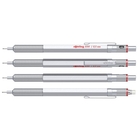 Rotring Ołówek automatyczny Rotring 600 srebrny (1904445)