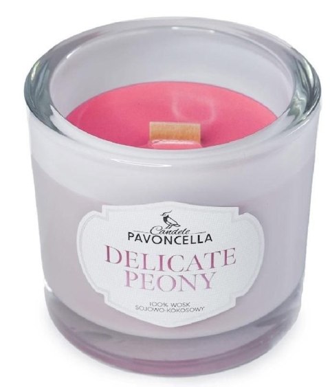 Pavoncella Świeczka ozdobna Pavoncella Delicate Peony biała 170g (5905711530493)