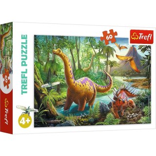 Trefl Puzzle Trefl wędrówka dinozaurów 60 el. (17319)