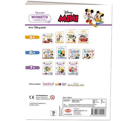 Ameet Książka dla dzieci Ameet Disney Uczy. Monety i banknoty. Miki (UPZ 9303)