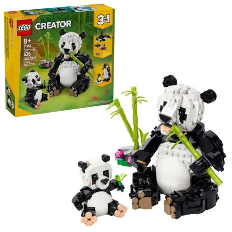 Lego Klocki konstrukcyjne Lego Creator 3w1 Dzikie zwierzęta: rodzina pand (31165)