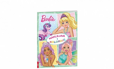 Ameet Książka dla dzieci Ameet Barbie™ Naklejam i Koloruję (Nak-1402)