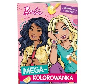 Ameet Książka dla dzieci Ameet Barbie™. Megakolorowanka. Brokatowe naklejki (KOLB 1101)